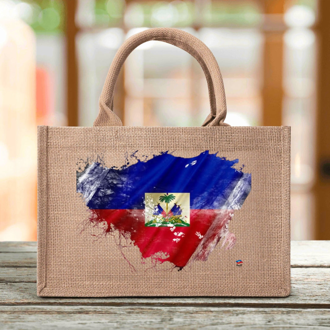 Custom Reusable Jute Burlap Tote Bag